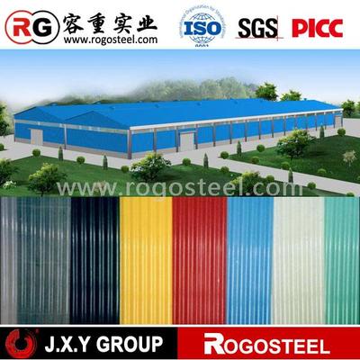 zinc coated colorful roofing steel corrugated sheet